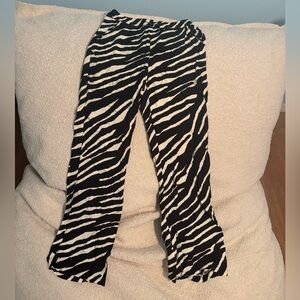 Sincerely Jules Monochrome Zebra Pants Size Small